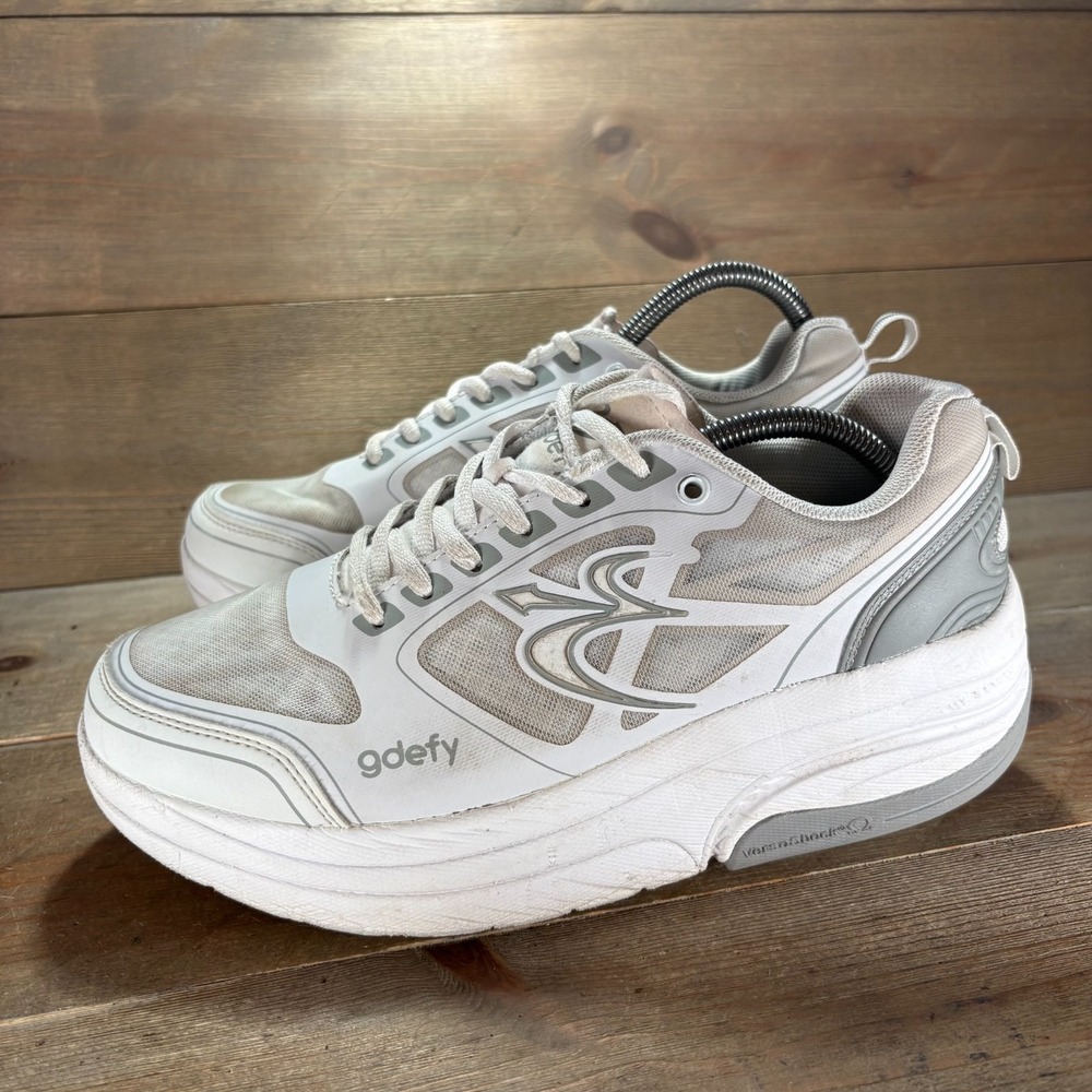 Gdefy Gravity Defyer Ion Womens size 9 shoes White Comfort orthopedic sneakers